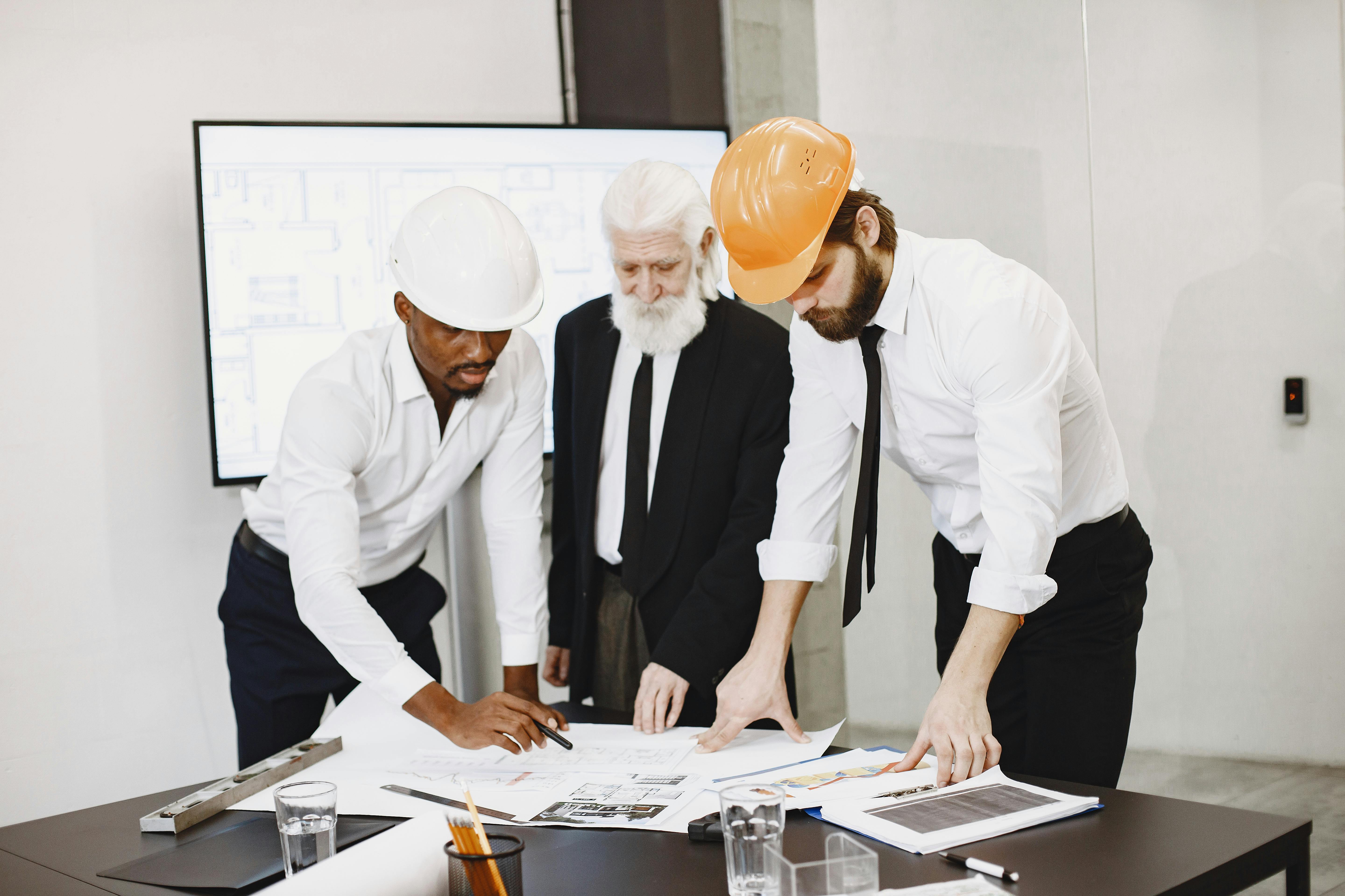 Construction estimating team